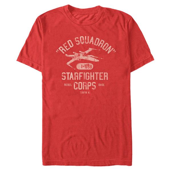 Aperçu: Star Wars - X-Wing Starfighter Corps - Homme T-shirt - Rouge - Devant