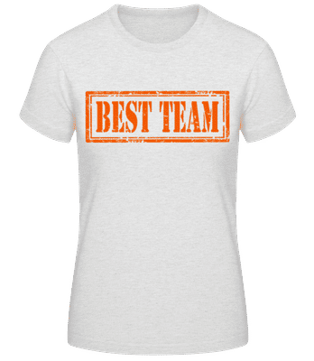 Nejlepší tým Sign - Dámské basic tričko - Melírově šedá - Napřed
