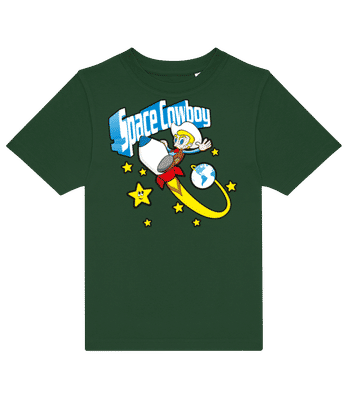 Space Cowboy - Kinder T-Shirt B&C - Flaschengrün - Vorne
