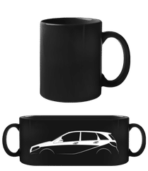 'Mercedes-Benz B-Class W246' Silhouette · Schwarze Tasse