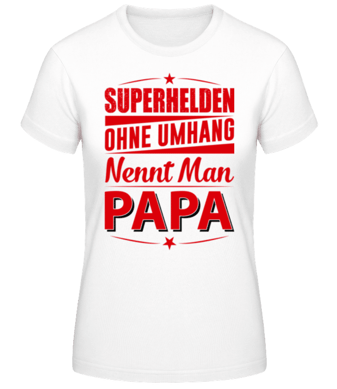 Vorschau: Superhelden Papa Rot - Frauen T-Shirt B&C - Weiß - Vorne