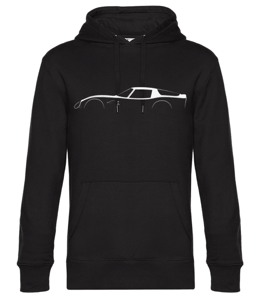 Aperçu: 'Alfa Romeo Giulia TZ2' Silhouette - Sweat à capuche premium Unisexe - Noir - Devant