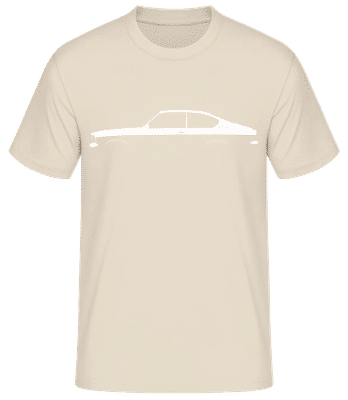 'Opel Kadett GTE C' Silhouette - T-shirt standard Homme - Crème - Devant