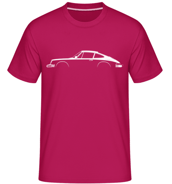 Preview: 'Porsche 911 Car.3.2 Coup.' Silhouette - Shirtinator Men's T-Shirt - Magenta - Front