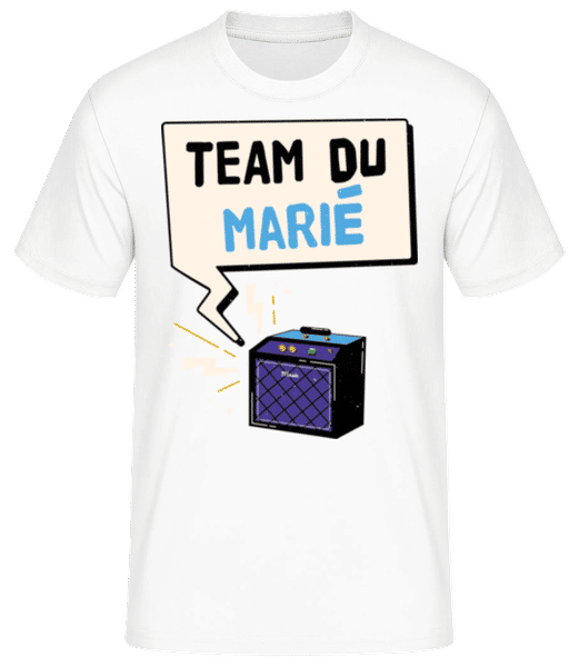 Aperçu: Team Du Marié - T-shirt standard Homme - Blanc - Devant
