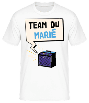 Team Du Marié - T-shirt standard Homme - Blanc - Devant