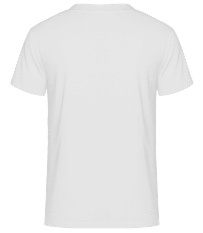 Männer T-Shirt V-Ausschnitt - Weiß - Hinten