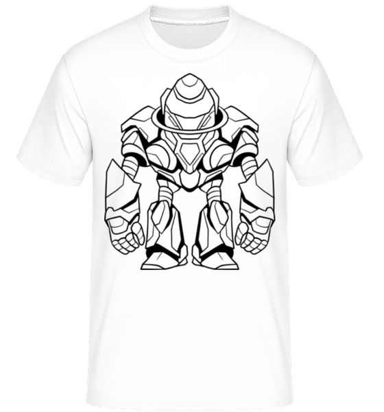 Aperçu: Silhouette D'enfant Méca 2 -  T-Shirt Shirtinator homme - Blanc - Devant