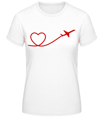 Heart Flyer - Women's Basic T-Shirt - White - Front
