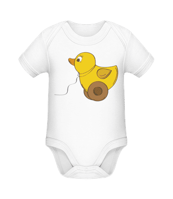 Baby Comic - Canard - Body manches courtes bio - Blanc - Devant