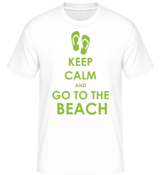 Aperçu: Go To The Beach -  T-Shirt Shirtinator homme - Blanc - Devant