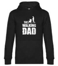 The Walking Dad - Unisex premium mikina - Čierna - Predné