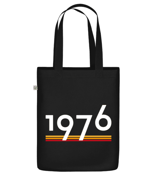 Aperçu: 1976 - Sac en toile bio - Noir - Devant