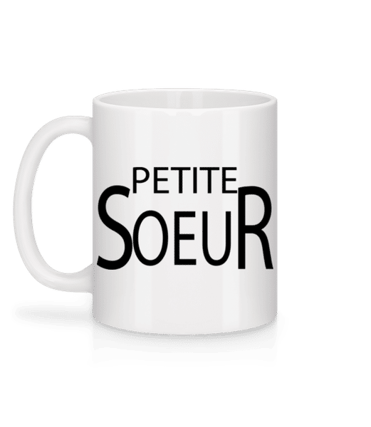 Aperçu: Petite  Sœur - Mug en céramique blanc - Blanc - Derrière