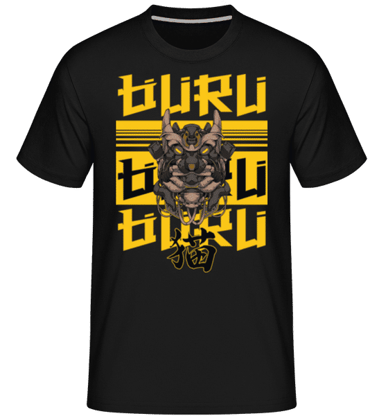 Aperçu: Buru Mecha -  T-Shirt Shirtinator homme - Noir - Devant