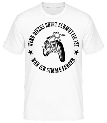 Simme Fahren - Männer Basic T-Shirt - Weiß - Vorne