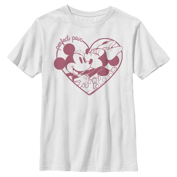 Preview: Disney - Mickey Mouse - Mickey & Minnie Perfect Pair - Kids T-Shirt - White - Front