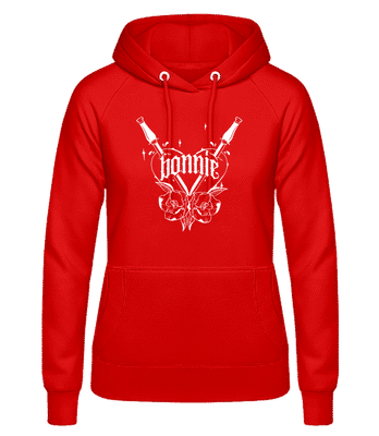 Bonnie - Sweat à capuche Femme - Rouge - Devant