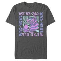 Disney Classics - Alenka v říši divů - Cheshire Cat Mad Here Trip - Pánské Tričko - Melirovĕ antracitová - Napřed