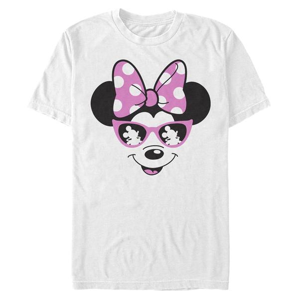 Aperçu: Disney Classics - Mickey Mouse - Minnie Mouse Minnie Disney Shades - Homme T-shirt - Blanc - Devant