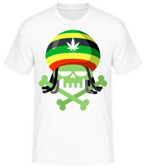 Marijuana Totenkopf · Männer Basic T-Shirt