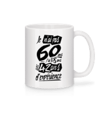 Je N'ai Pas 60 Ans - Mug en céramique blanc - Blanc - Devant