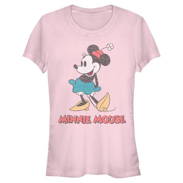 Aperçu: Disney Classics - Mickey Mouse - Minnie Mouse Vintage Minnie - Femme T-shirt - Rose - Devant