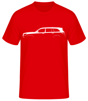 'Mercedes-Benz GLS AMG X167' Silhouette - T-shirt standard Homme - Rouge - Devant