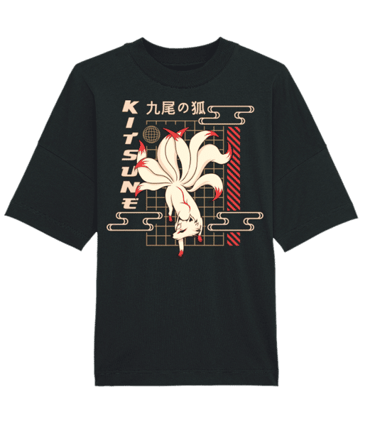 Aperçu: Kitsune - T-shirt Bio unisexe Stanley Stella extra large - Noir - Devant