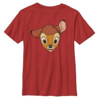 Disney Classics - Bambi - Bambi Big Face - Kids T-Shirt - Red - Front