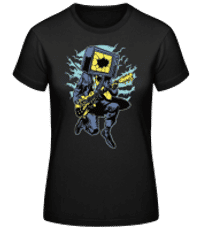 Death Rock - Frauen Basic T-Shirt - Schwarz - Vorne