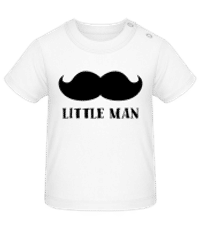 Little Man Mustache - T-shirt Bébé - Blanc - Devant