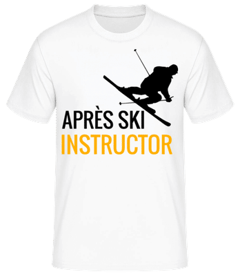 Après Ski Instructor - Camiseta básica para hombre - Blanco - delante