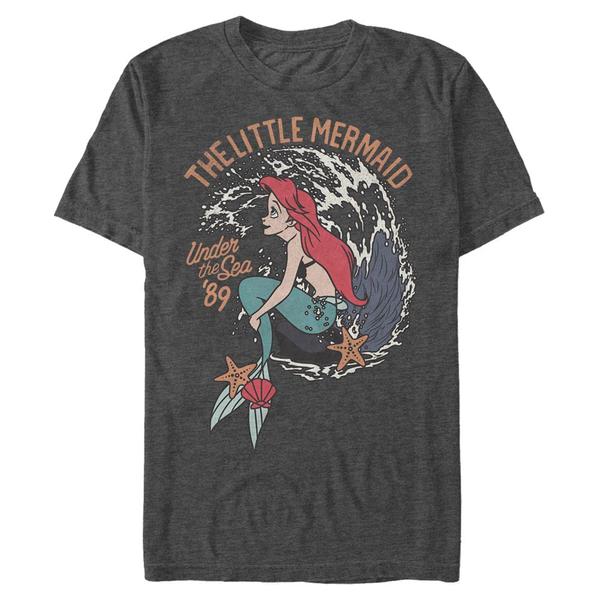 Aperçu: Disney - Ariel La Petite Sirène - Malá mořská víla Vintage - Homme T-shirt - Anthracite chiné - Devant