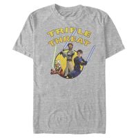 Star Wars - The Clone Wars - Skupina Triple Threat - Men's T-Shirt - Heather grey - Front