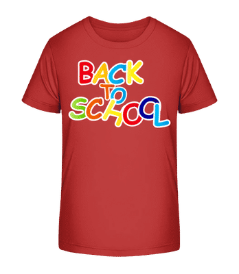 Back To School - T-shirt bio Enfant Stanley Stella 2.0 - Rouge - Devant