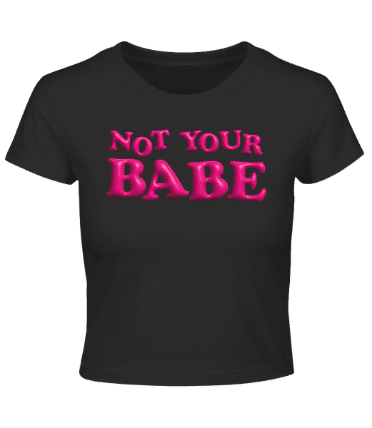 Aperçu: Not Your Babe - Crop top - Noir - Devant