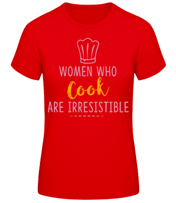 Women Who Cook - T-shirt standard Femme - Rouge - Devant
