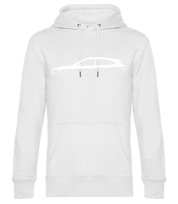 'Mercedes-Benz GLB AMG X247' Silhouette - Sweat à capuche standard homme - Blanc - Devant