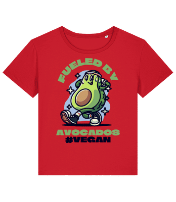 Fueled By Avocados - Dámske bio tričko Stanley Stella 2.0 - Červená - Predné