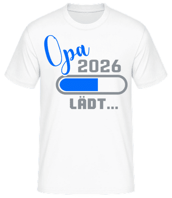 Opa 2026 Ladebalken - Männer Basic T-Shirt - Weiß - Vorne