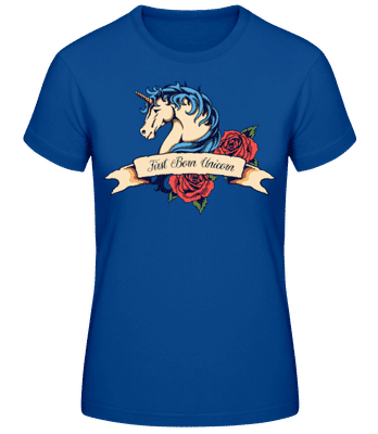 First Born Unicorn - T-shirt standard Femme - Bleu royal - Devant