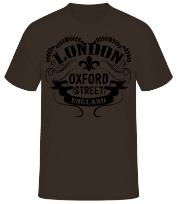London England Icon - T-shirt standard Homme - Marron - Devant