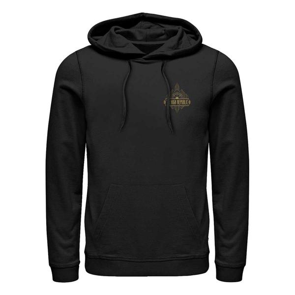 Aperçu: Star Wars - High Republic - Text High Republic Badge - Unisex Sweat à capuche - Noir - Devant