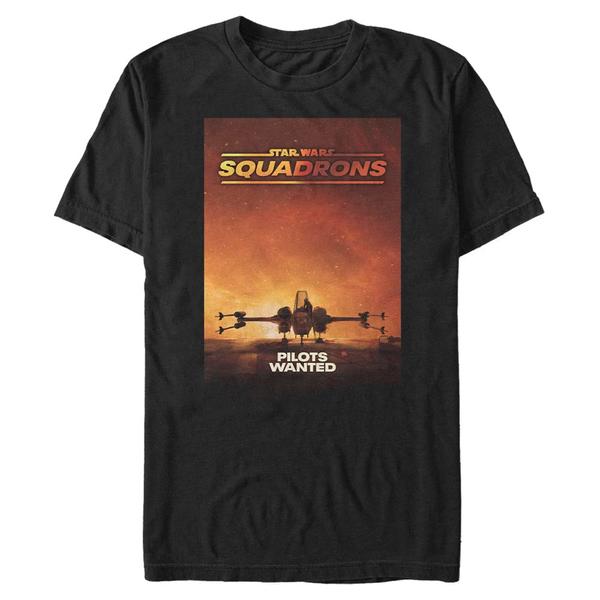 Preview: Star Wars - Squadrons - X-Wing Pilots Wanted - Men's T-Shirt - Black - Front Preview: Star Wars - Squadrons - X-Wing Pilots Wanted - Men's T-Shirt - Black - Front