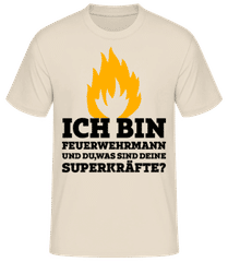 Ich Bin Feuerwehrmann Flamme · Männer Basic T-Shirt