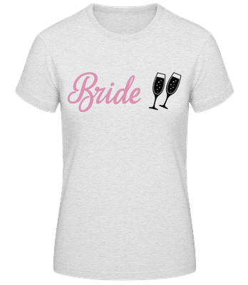 Bride Champagne - Women's Basic T-Shirt - Heather grey - Front