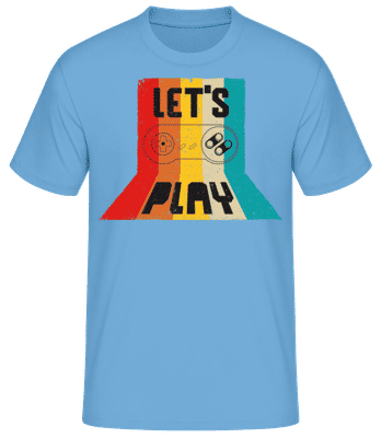 Lets Play - Männer Basic T-Shirt - Hellblau - Vorne