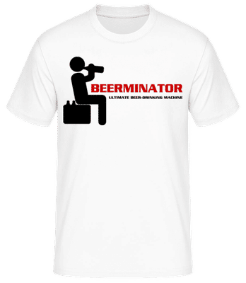 Beerminator Ultimate Machine - Pánske basic tričko - Biela - Predné