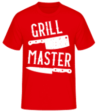 Grillmaster - Men's Basic T-Shirt - Red - Front